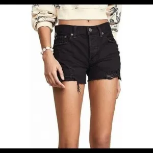 Free People “Sofia” black shorts 29