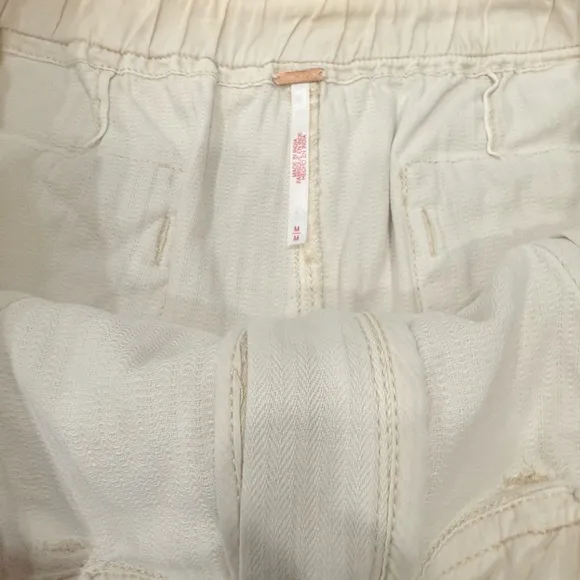 Free People Utility Cargo Shorts with Pockets and Draw Strings