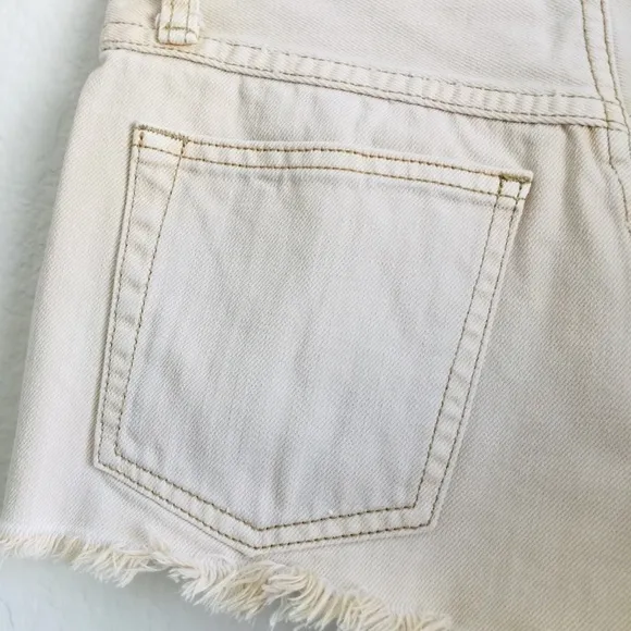 Free People Washed-Out Frayed Shorts
