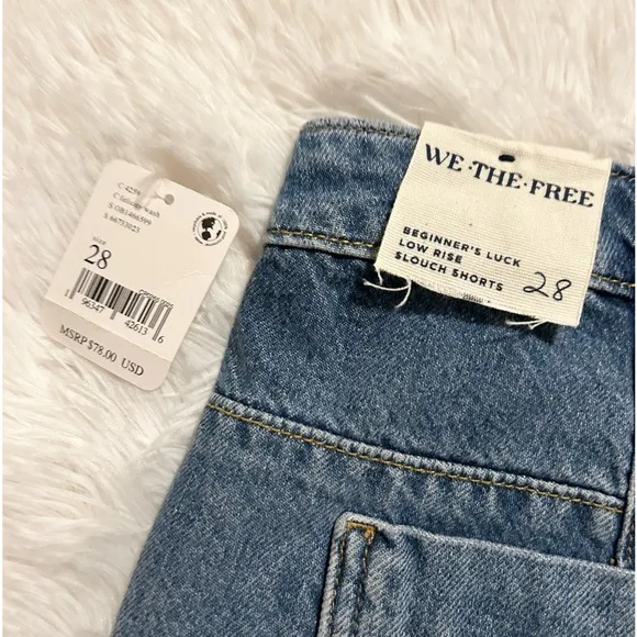 Free People We The Free Beginner’s Luck Jean Shorts