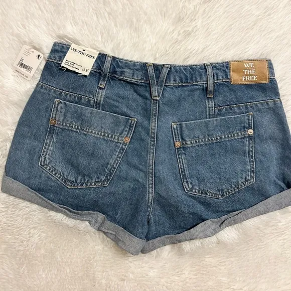 Free People We The Free Beginner’s Luck Jean Shorts