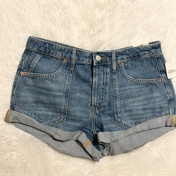 Free People We The Free Beginner’s Luck Jean Shorts