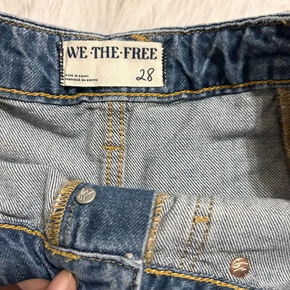 Free People We The Free Beginner’s Luck Jean Shorts