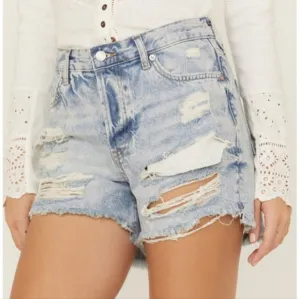 Free People We the free distressed shorts