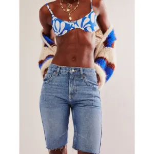FREE PEOPLE We The Free Ghost Town Long Shorts / Bodie Blue