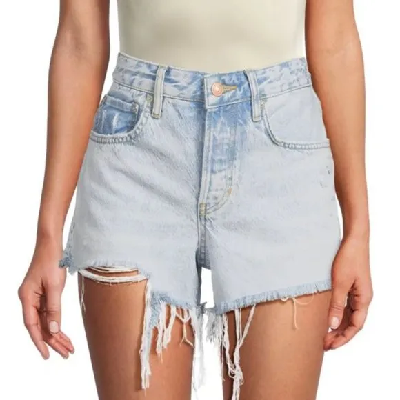 Free People We the Free Good Times Relaxed jean Shorts 297S0