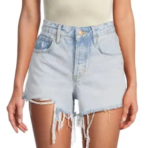 Free People We the Free Good Times Relaxed jean Shorts 297S0