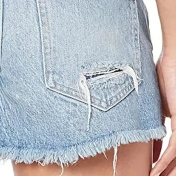 Free People We the Free Good Times Relaxed jean Shorts 297S0