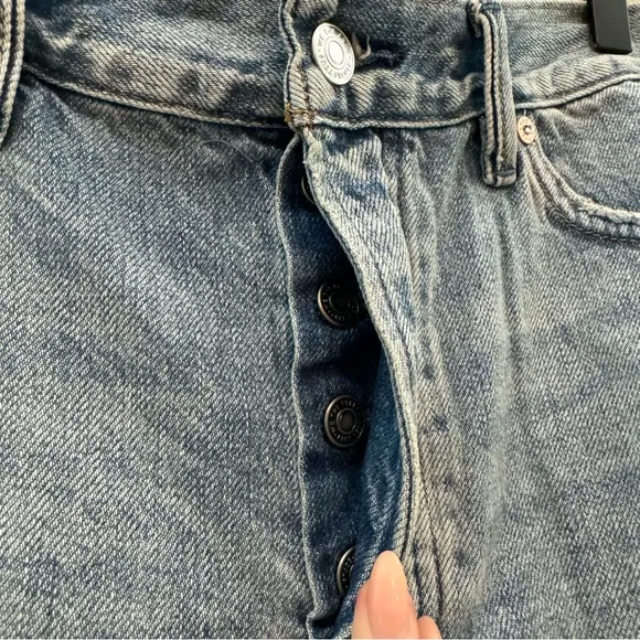 Free People We the Free Loving Good Vibrations Jean Shorts in Somerset - Size 30