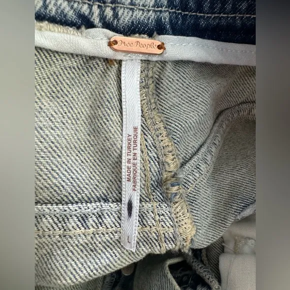 Free People We The Free Nelson Denim Harem Short ~ NWOT