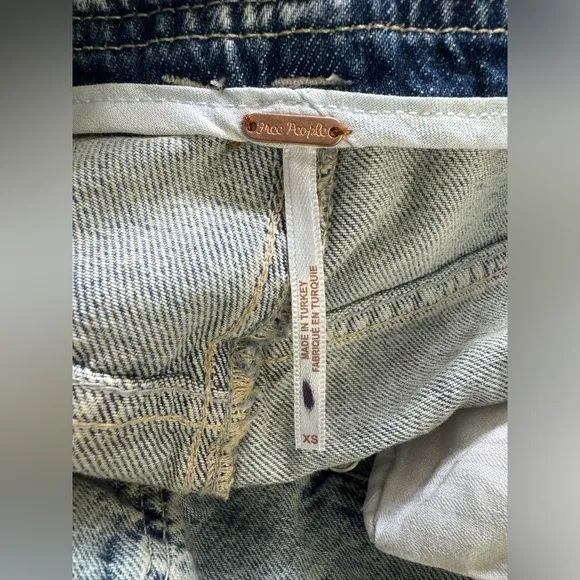 Free People We The Free Nelson Denim Harem Short ~ NWOT
