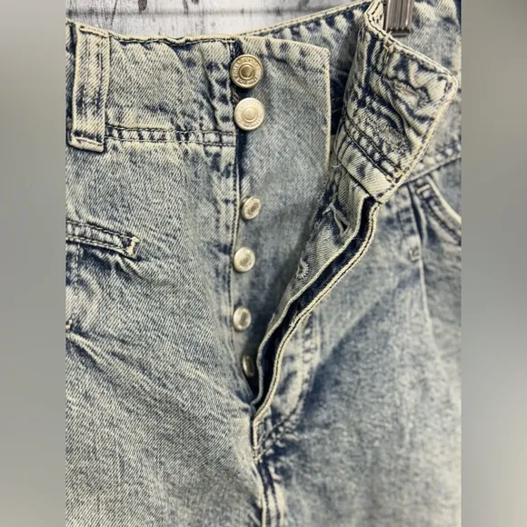 Free People We The Free Nelson Denim Harem Short ~ NWOT