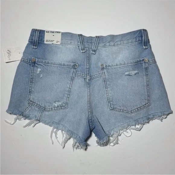 Free People We The Free Now or Never Denim Shorts in Moon Rise