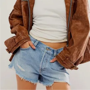 Free People We The Free Now or Never Denim Shorts in Moon Rise