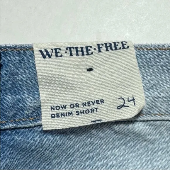 Free People We The Free Now or Never Denim Shorts in Moon Rise