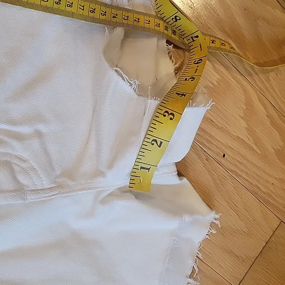 Free People we the free Sofia distressed button fly shorts