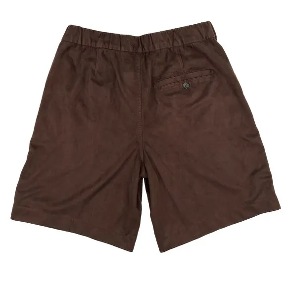 Free People We the Free Straight On Vegan Suede Shorts Chestnut Size S - NWOT