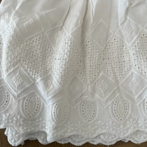 Free People White Azalea A Line Shorts