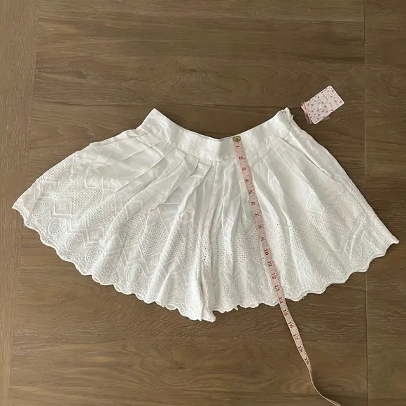 Free People White Azalea A Line Shorts