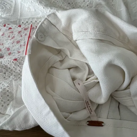Free People White Azalea A Line Shorts