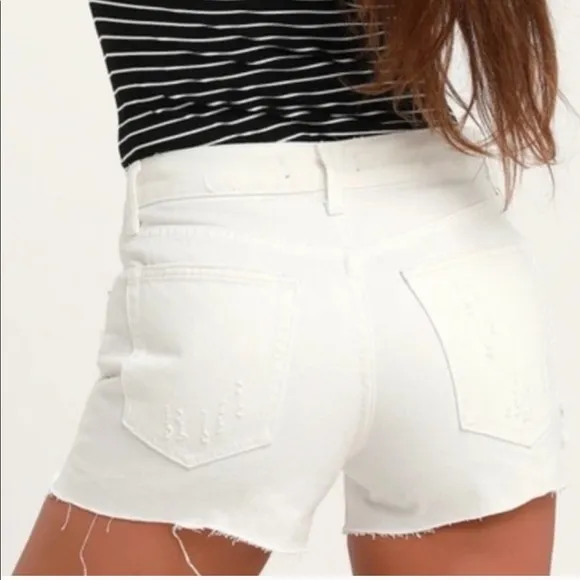 FREE PEOPLE White Out shorts