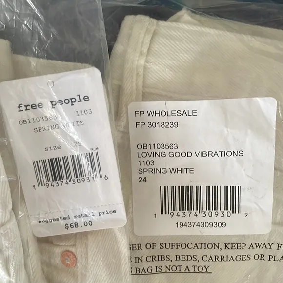 Free people white raw edge shorts