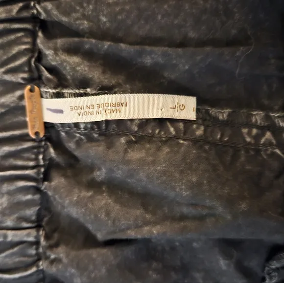 Free People Wild Bay Parachute Cargo Shorts Washed Black Large