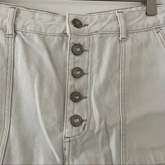 Free People White Jesse Carpenter Shorts