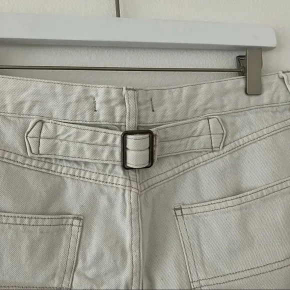Free People White Jesse Carpenter Shorts