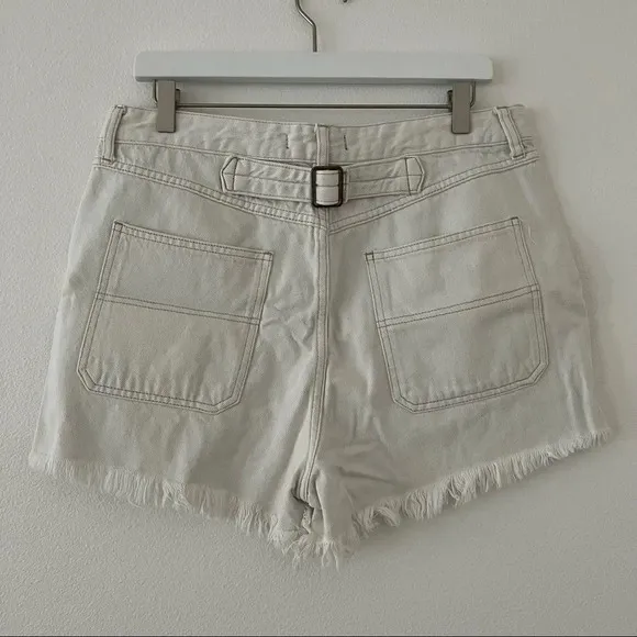 Free People White Jesse Carpenter Shorts