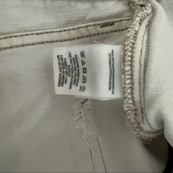 Free People White Jesse Carpenter Shorts
