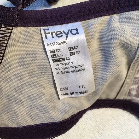 Freya Freda Deco Purple Leopard Print Set