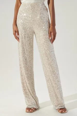 Friday Night High Waisted Sequin Pants