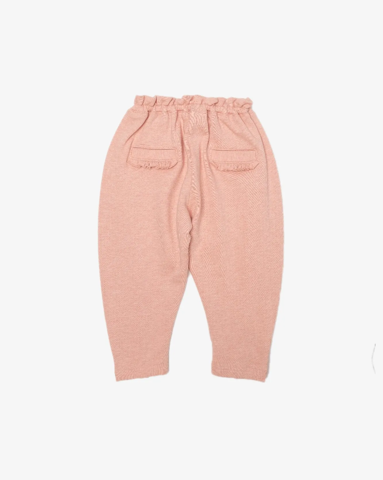 Frill Trim Pegged Pants