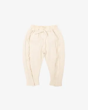 Frill Trim Pegged Pants