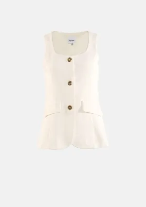 Front Button Vest Top