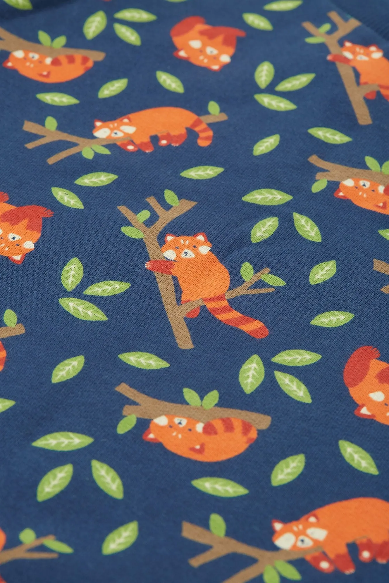 Frugi Infant Snugglesuit Red Panda Pals