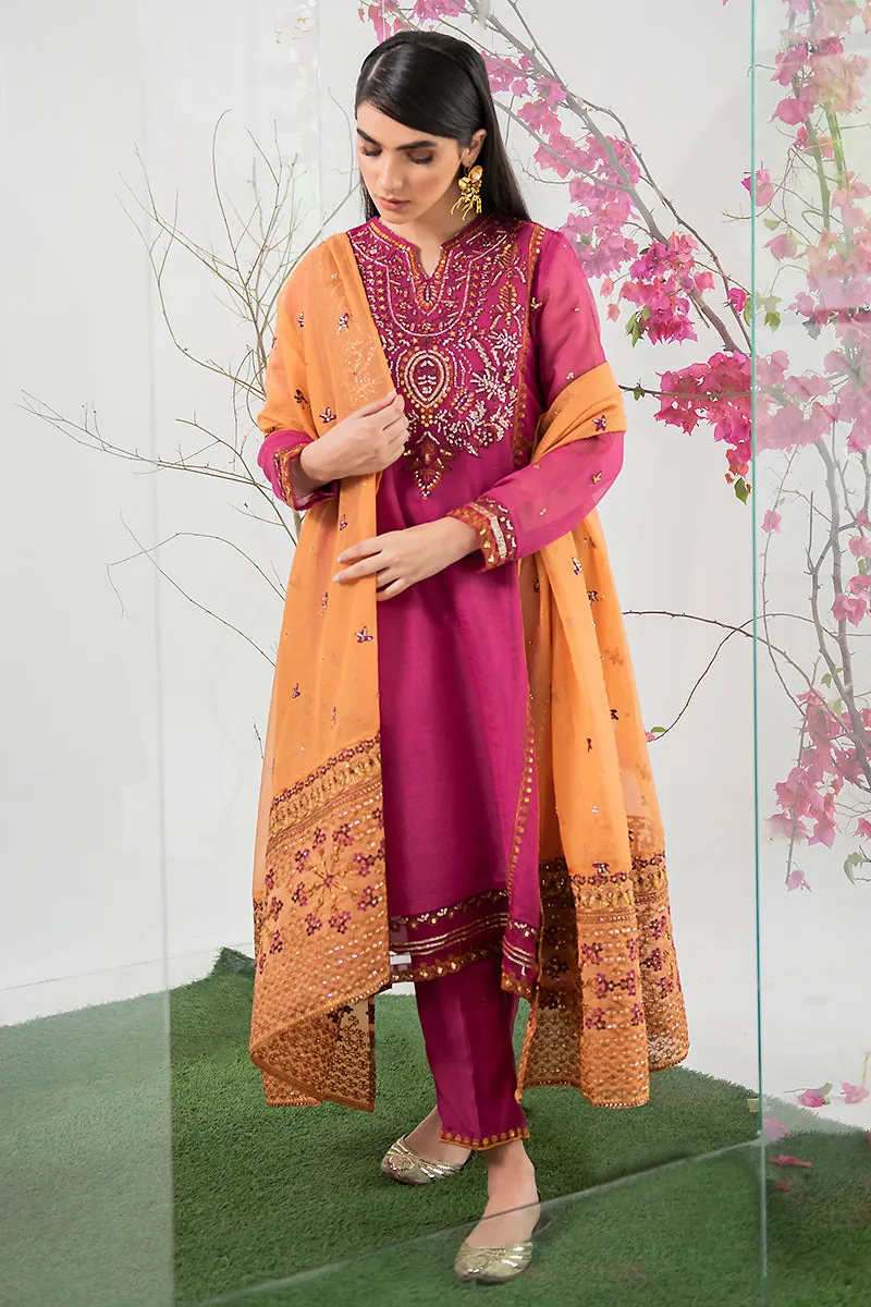 Fuchsia Pink Traditional Pakistani Salwar Kameez Dupatta Salwar Suit