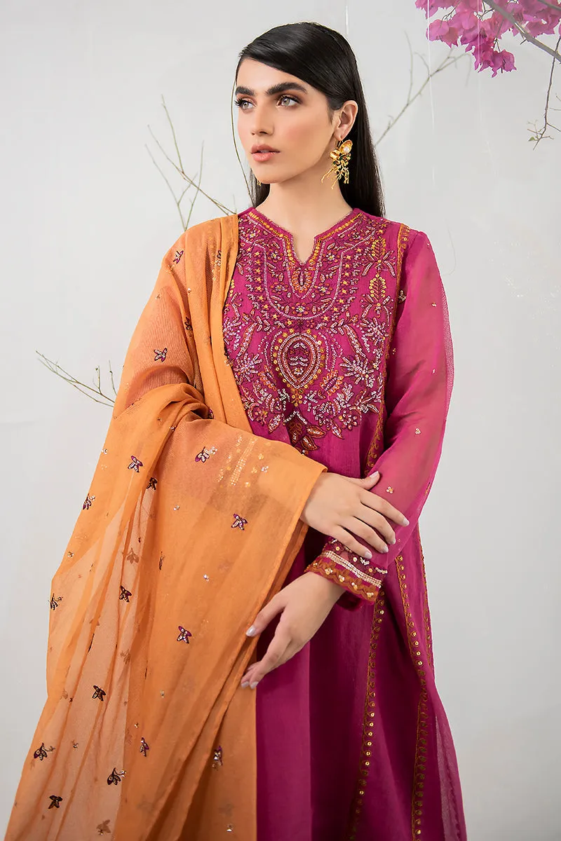 Fuchsia Pink Traditional Pakistani Salwar Kameez Dupatta Salwar Suit