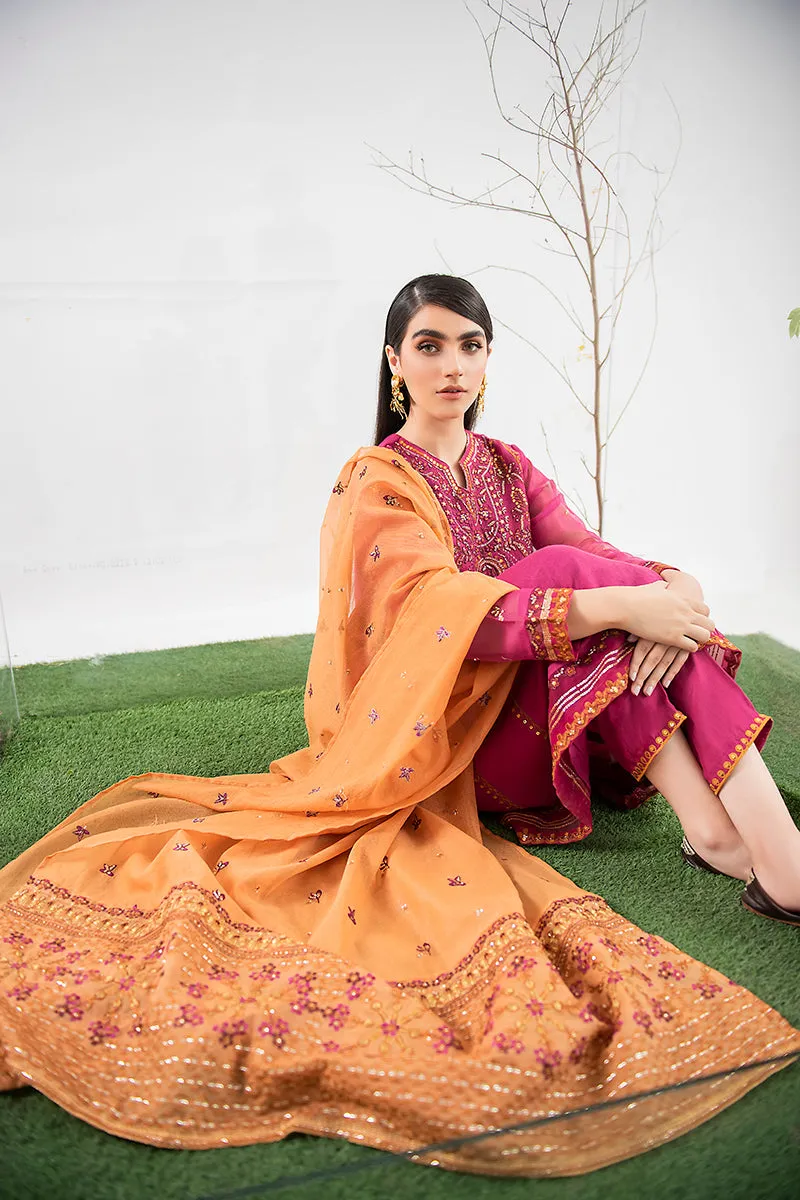 Fuchsia Pink Traditional Pakistani Salwar Kameez Dupatta Salwar Suit