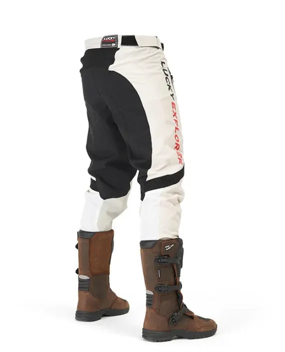FUEL Endurage Lucky Explorer Pant ~ W23-PANT-ENDURAGELUCKYE-34; White/Black/Red, Size 34 (WBR34)