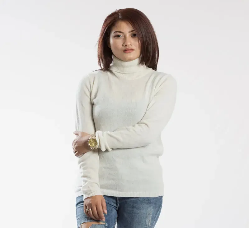 Full Sleeved Pashmina Top Turtle Neck