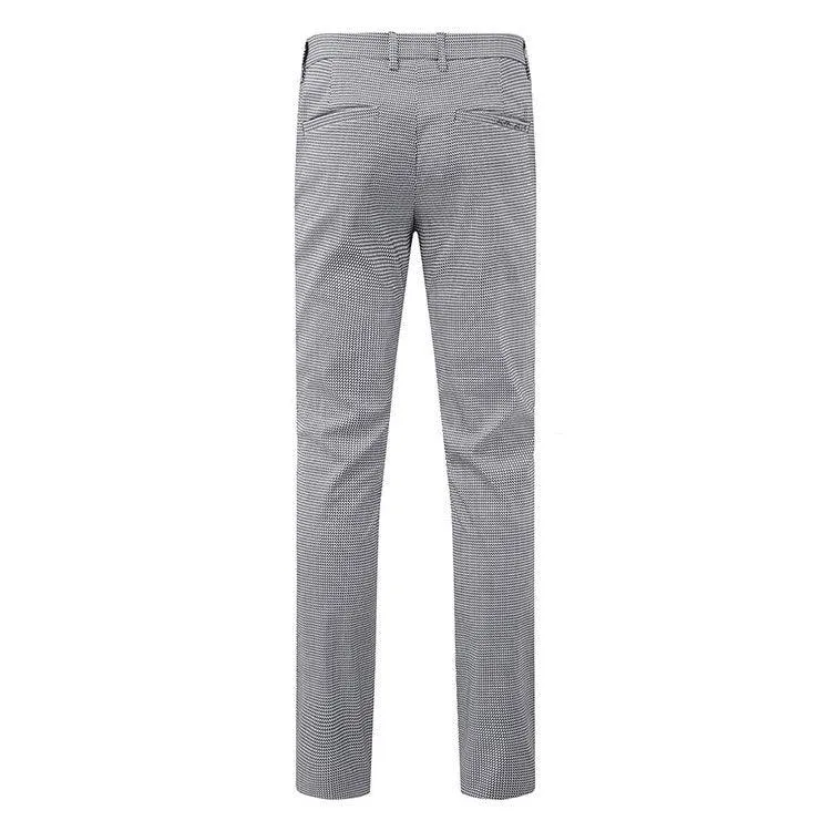 Galvin Green Mens NATE Ventil8  HOUNDSTOOTH Golf Pants - BLACK/WHITE