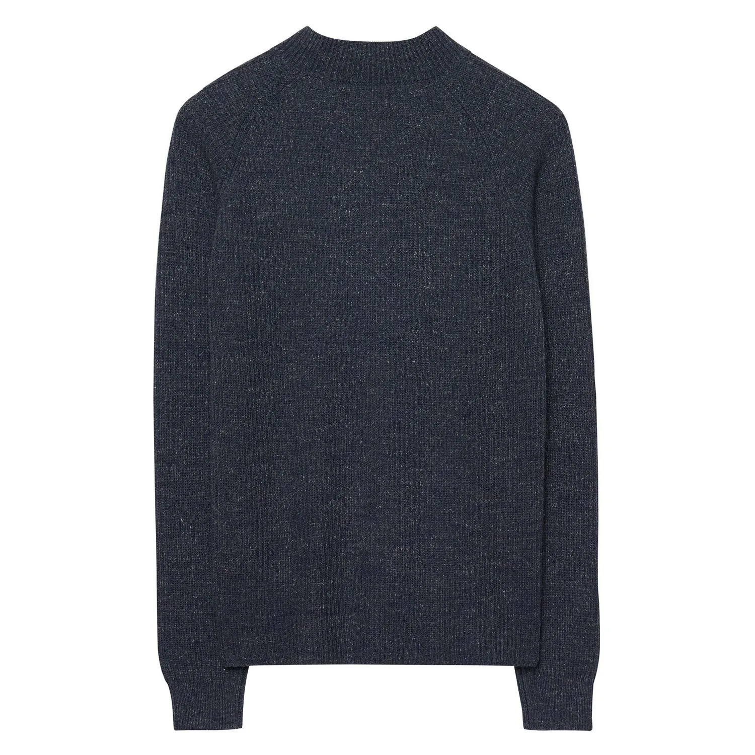 GANT Men's Denim Blue Melange Raglan Rib Crew 85217 Size M $155 NWT
