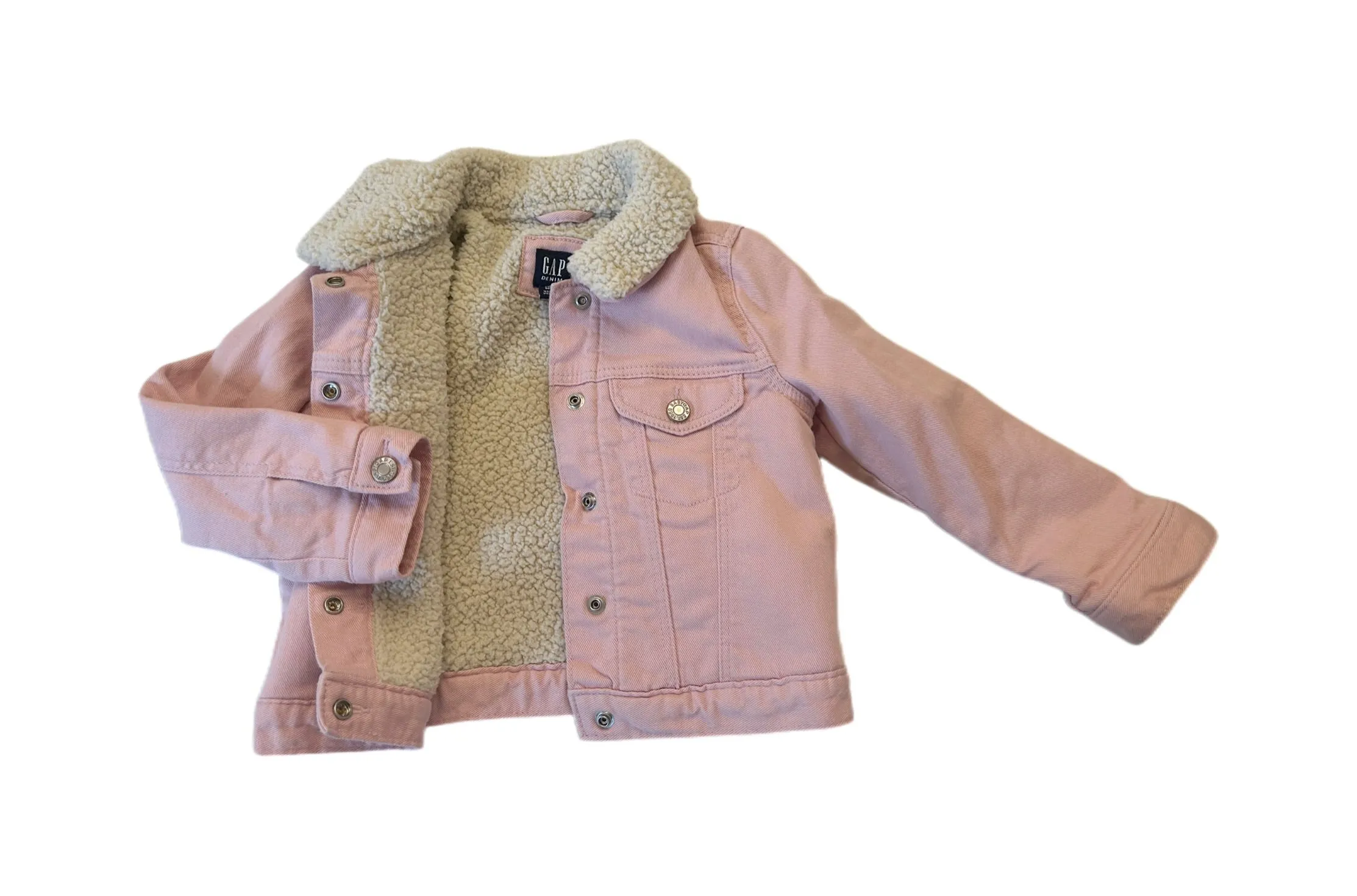 Gap Sherpa jean jacket size 4