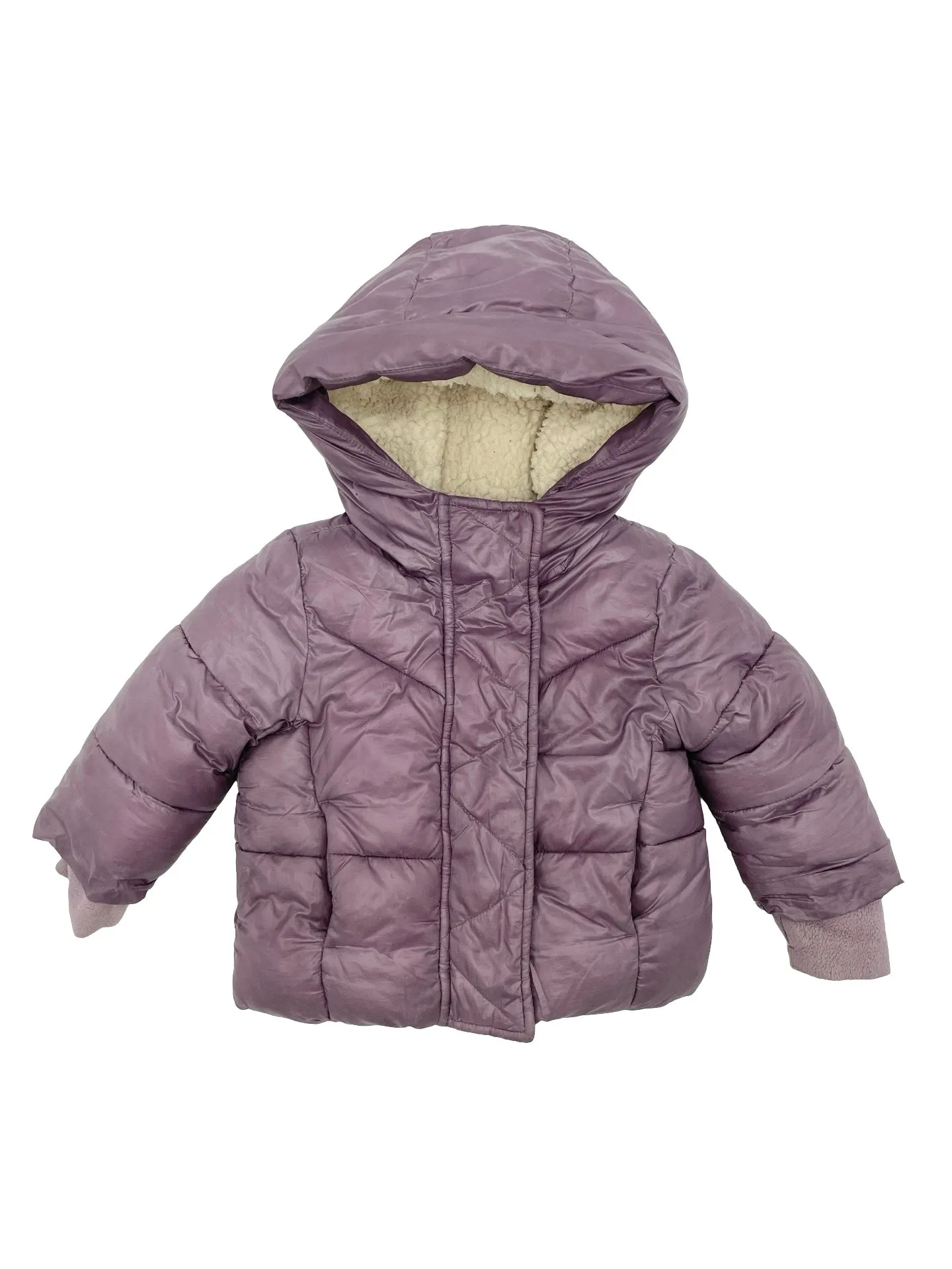 Gap Sherpa lined puffer coat - 12-18m