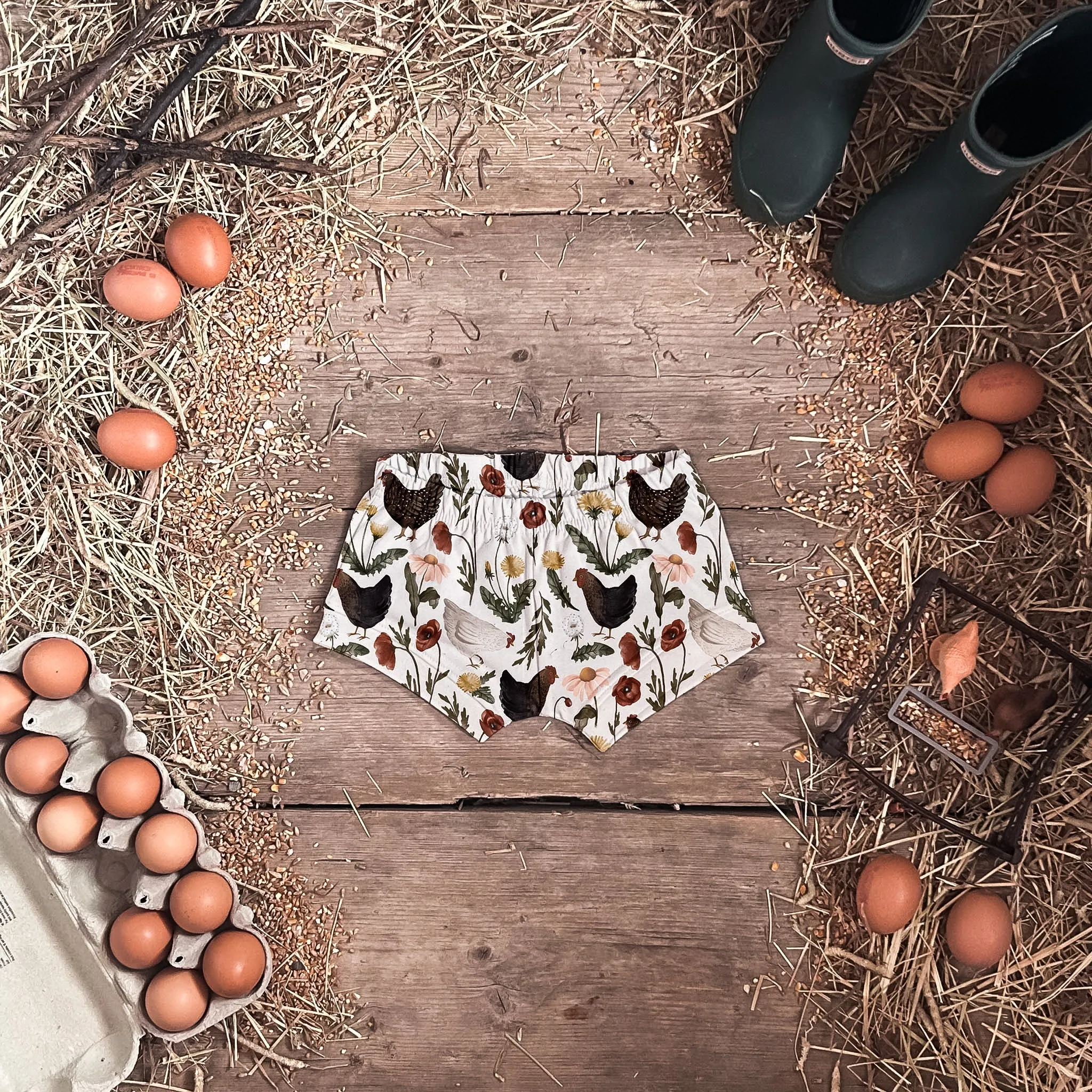 Garden Chickens Shorties