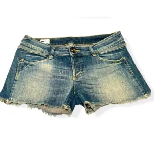 Gas Women’s Jean Shorts Italian Blue Denim Size 30
