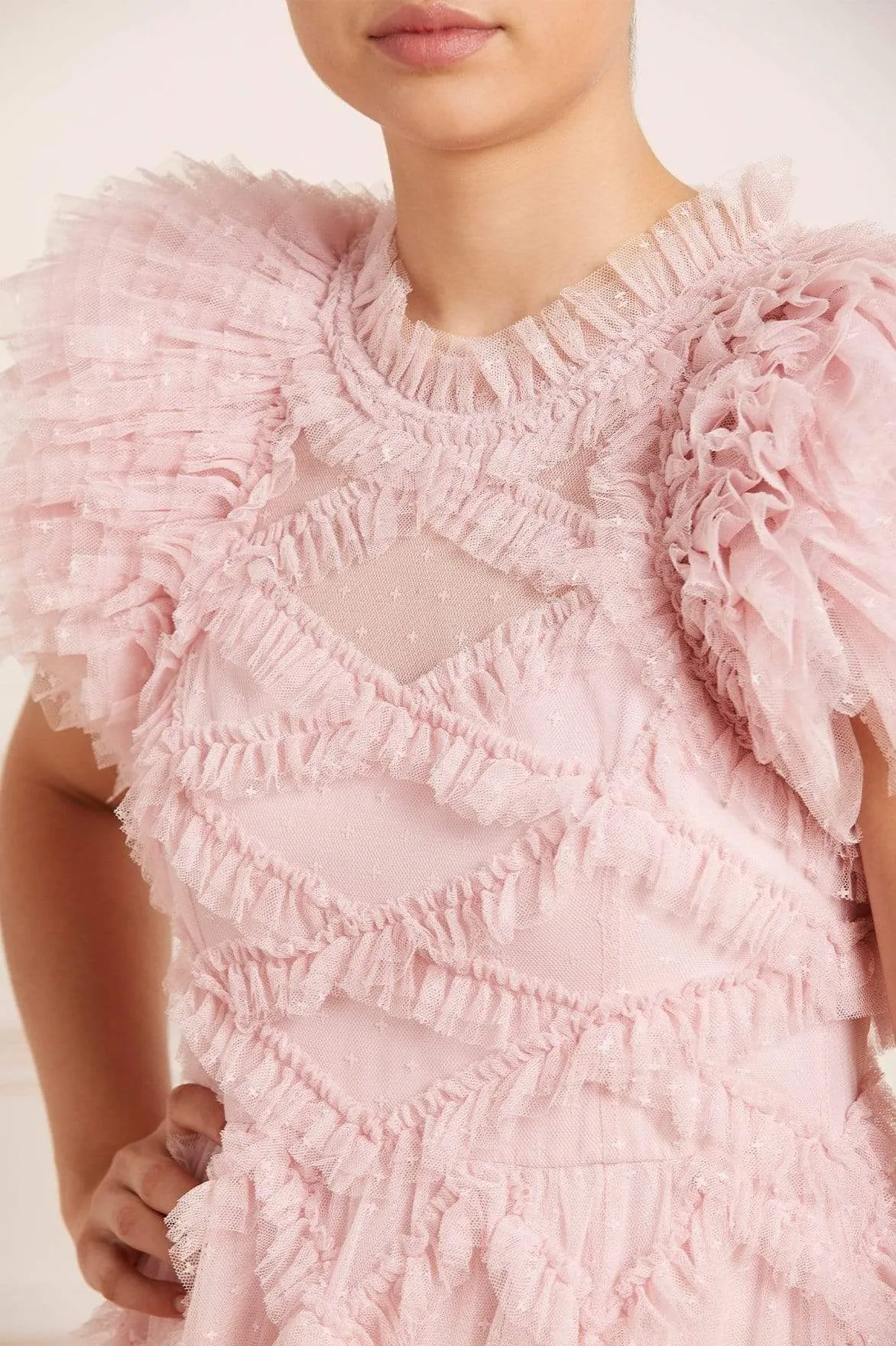 Genevieve Ruffle Gown