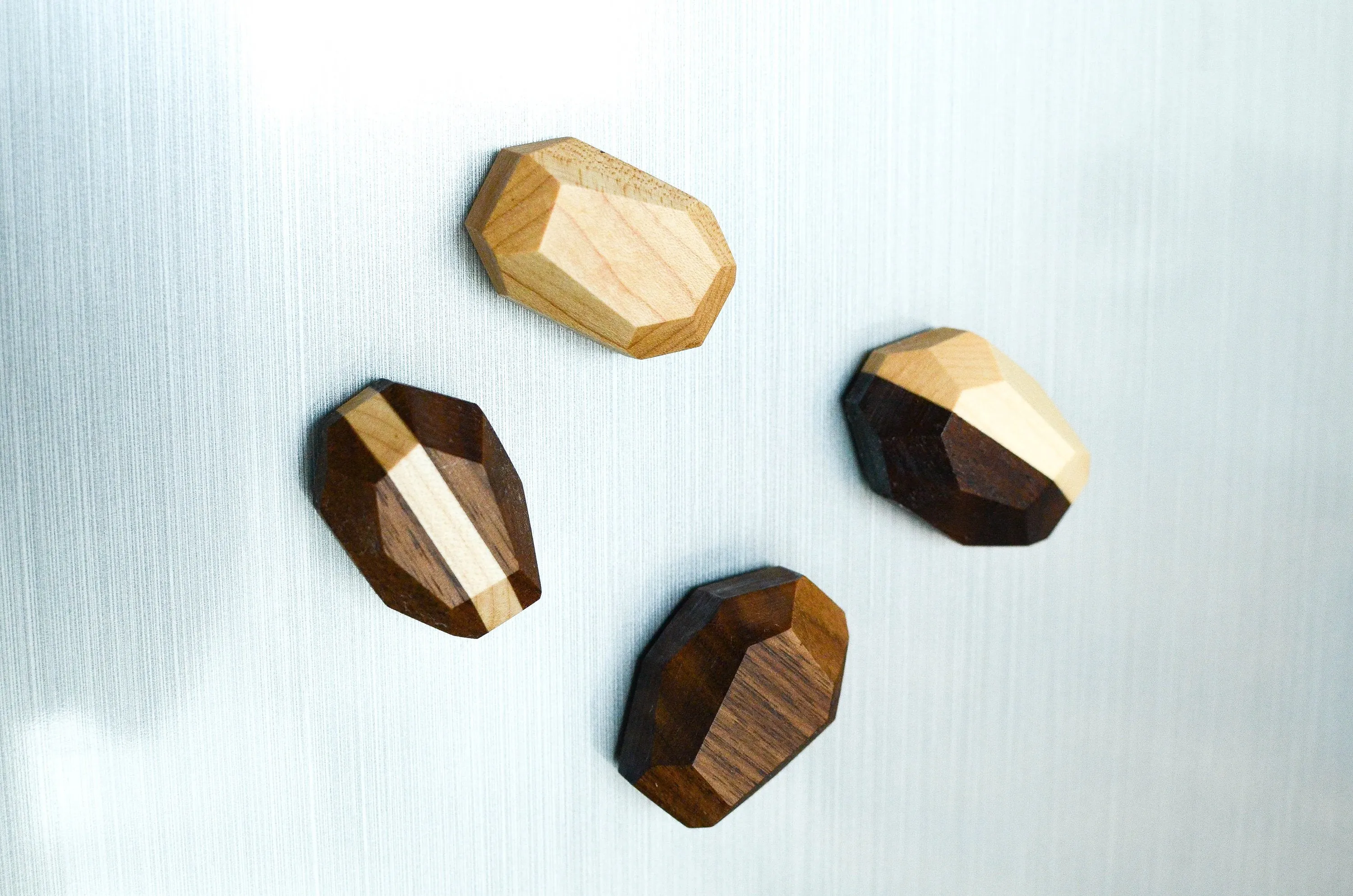 Geometric Wooden Magnets